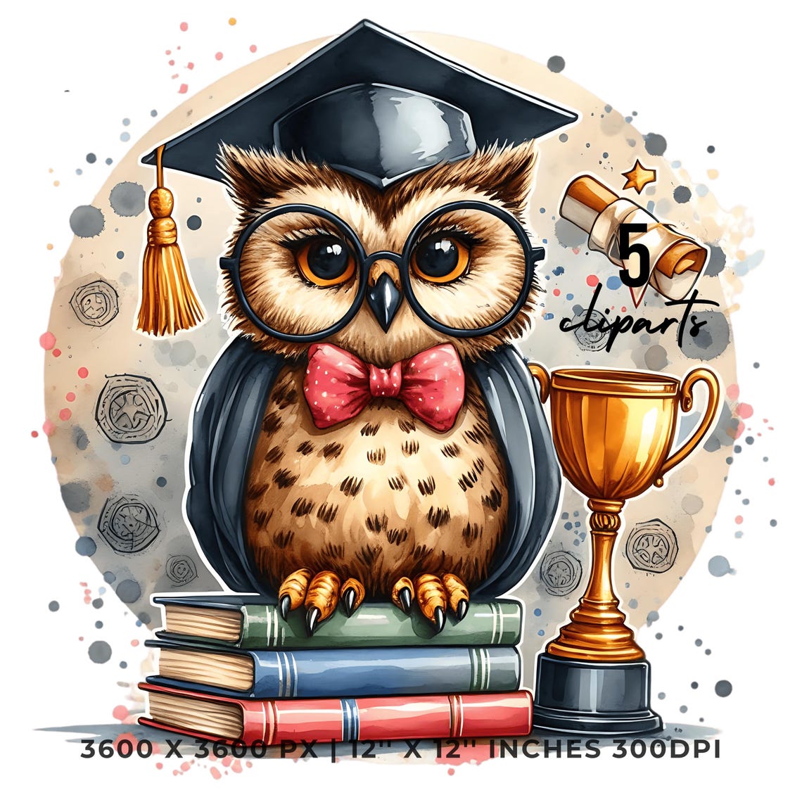 Imágenes prediseñadas de búho graduado: PNG para graduados ...