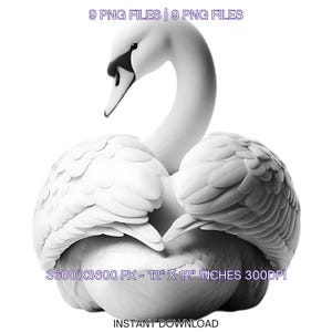 Transparents Clipart PNG | Oiseau cygne sauvage à l'aquarelle pour la fabrication de cartes, le scrapbooking, la publication de messages indésirables, la sublimation | Utilisation commerciale