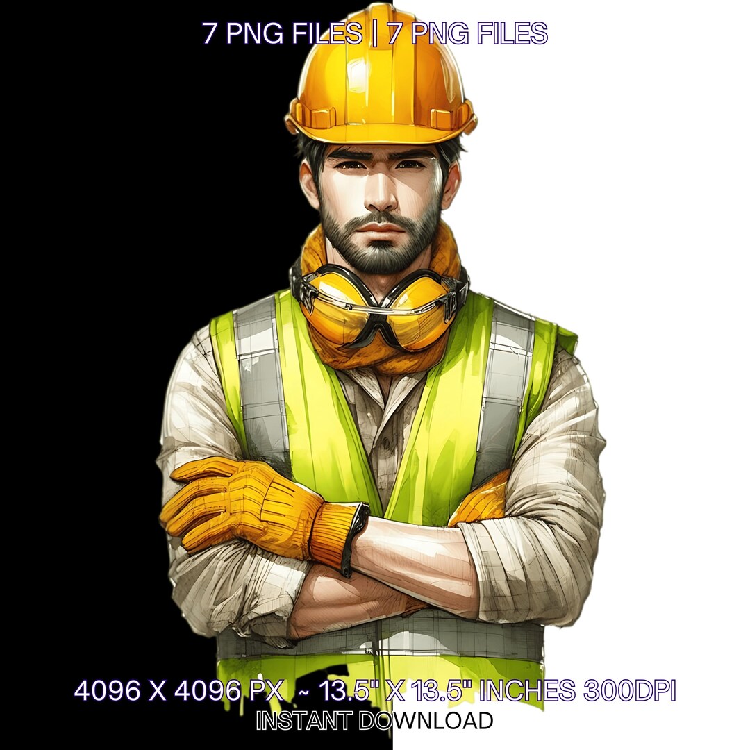 7 Construction Worker PNG Clipart Construction Worker Transparent Background Aesthetic Construction PNG Illustration Commercial Use - Etsy Japan