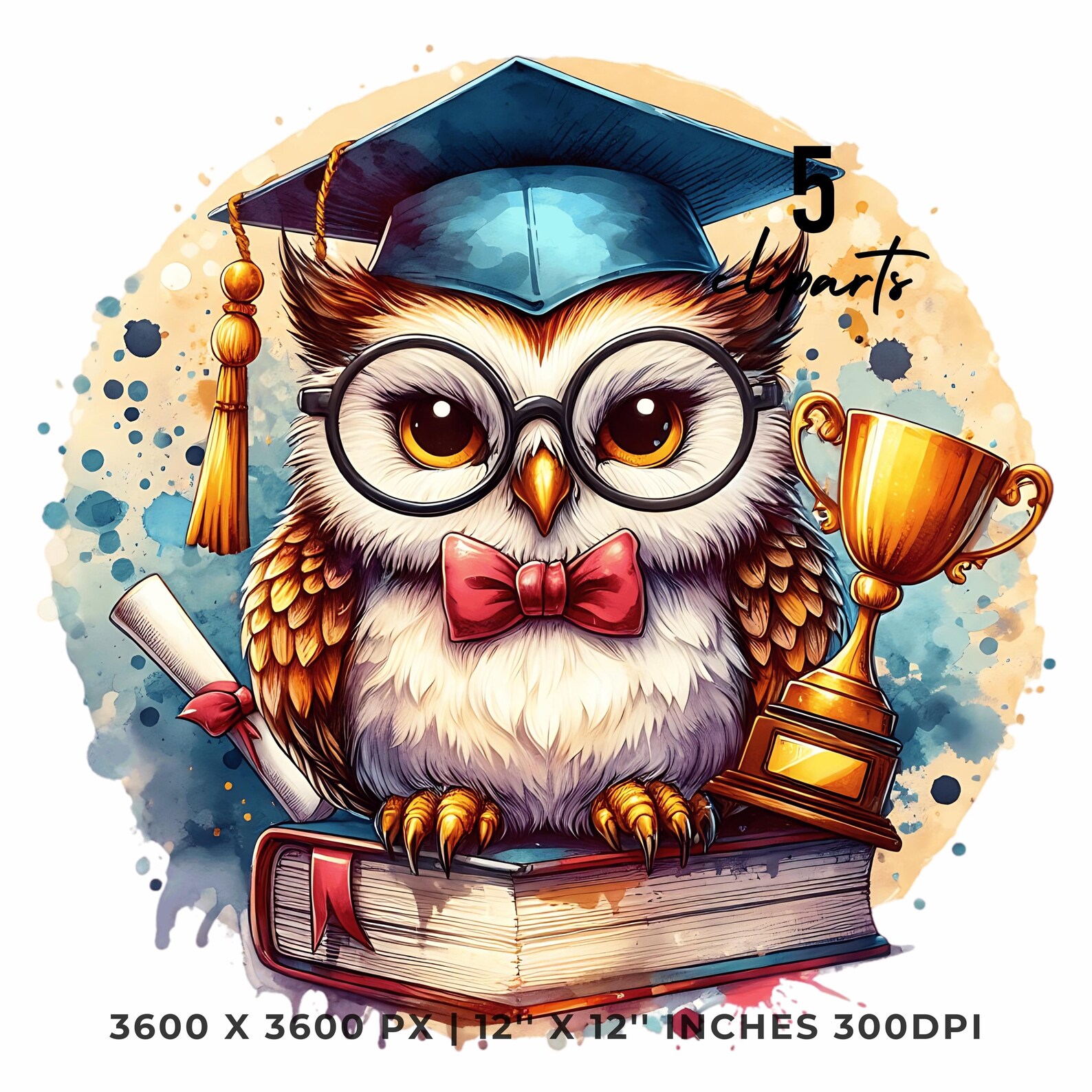 Imágenes prediseñadas de búho graduado: PNG para graduados ...