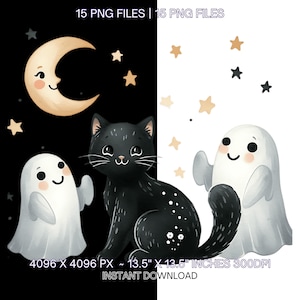15 Halloween Witch Clipart | Pumpkin Magic Witch clipart PNG | Witches PNG | Junk Journal Paper Crafts Scrapbooking | Commercial Use