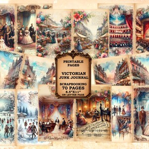 Victorian Junk Journal Digital Kit Printable | 70 Whimsical Vintage ...