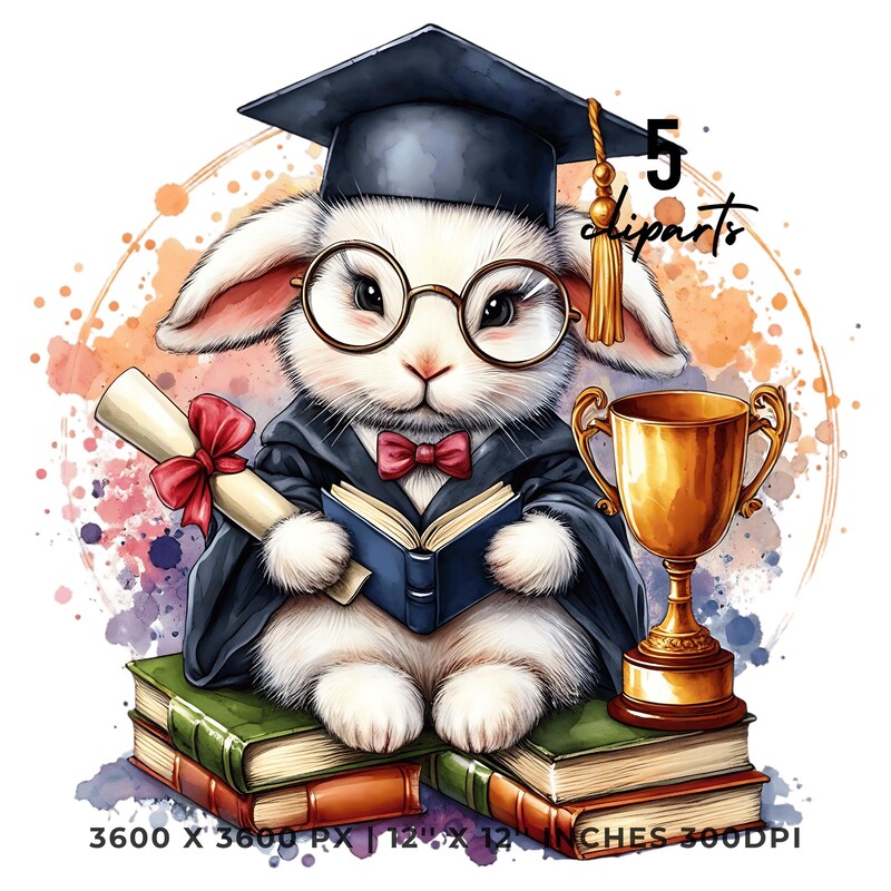 Graduate Bunny - Etsy Australia
