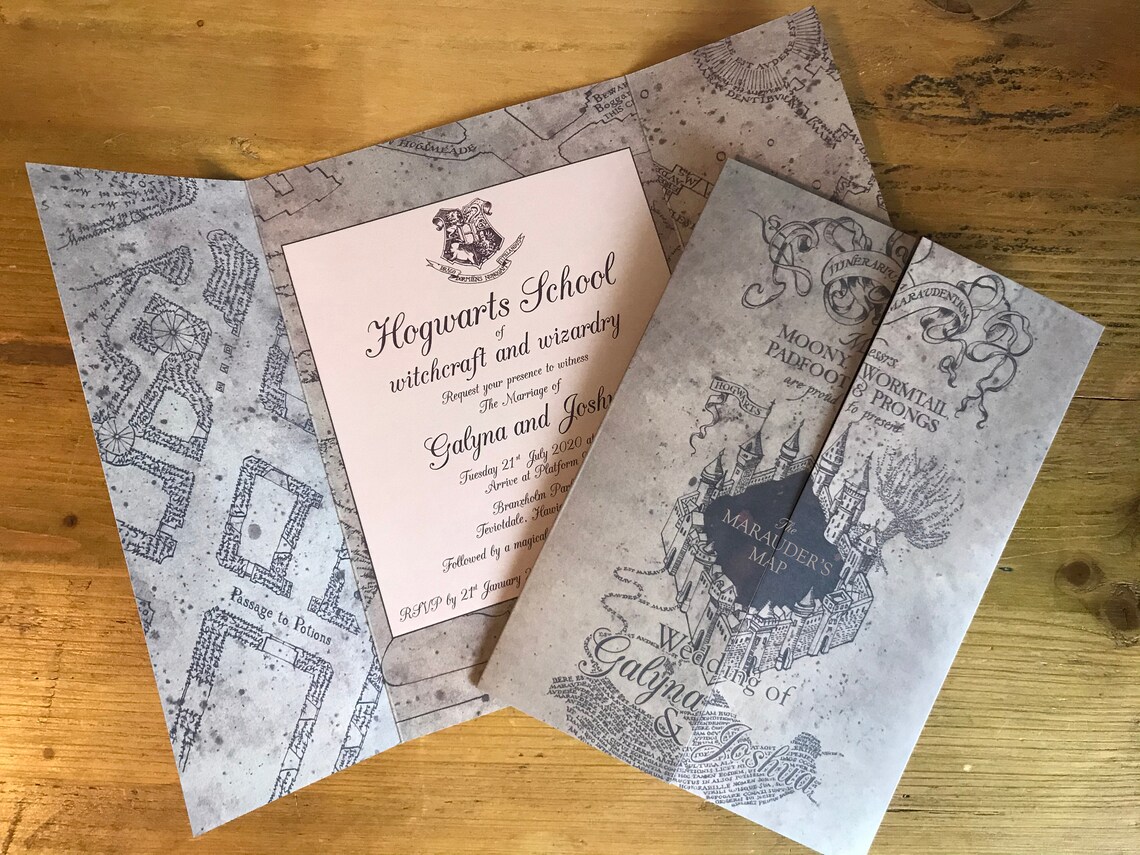 38 Marauders Map Wedding Invitation Template Invite vrogue.co