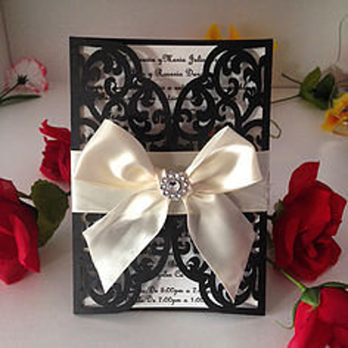 Laser Cut Invitations Cards Invitation Quinceanera invitation Etsy