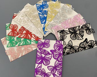 Glitter Butterfly Laser Cut Invitation Cover: 5x7 Lace Jacket A7