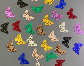 Acrylic Butterfly Die Cuts: Quinceañera Party Favor Tags (2 Inch)