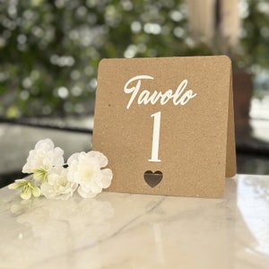 Nomi tavoli in cartoncino, segnatavoli, nome tavolo nozze, wedding table name card, numero tavolo matrimonio