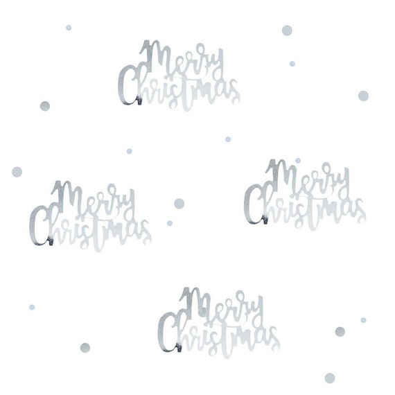 Scatter Some Festive Sparkle! Ginger Ray Xmas Table Confetti Silver/White 