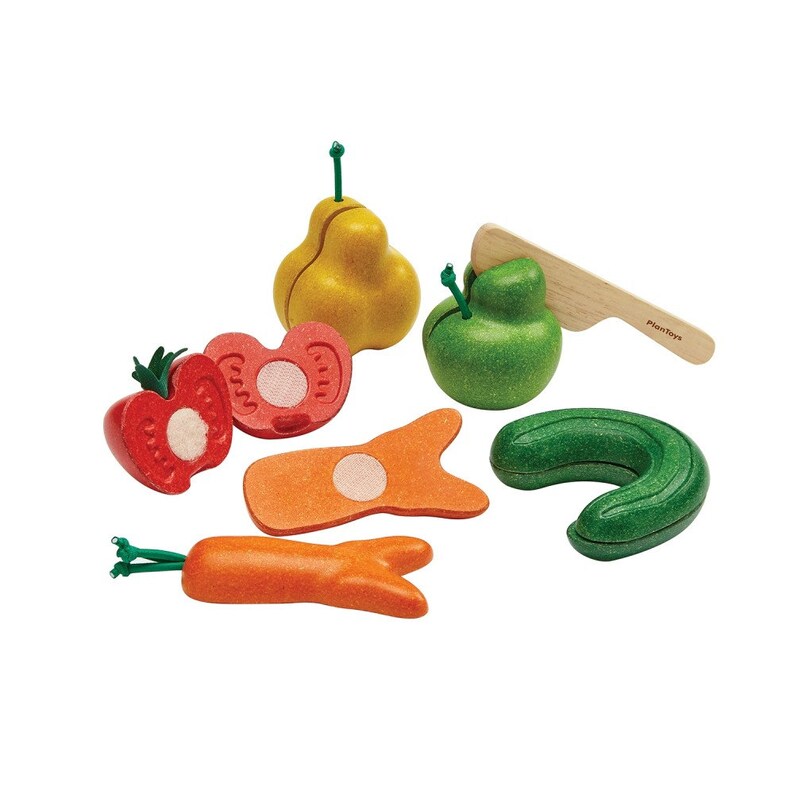 childrens wooden fruit and veg