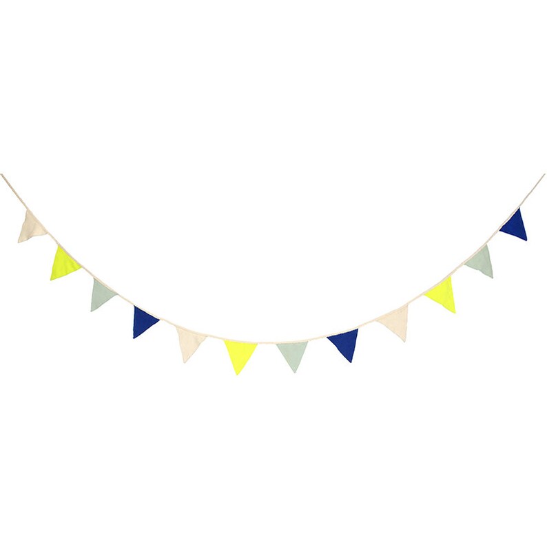 Blue Knitted Garland