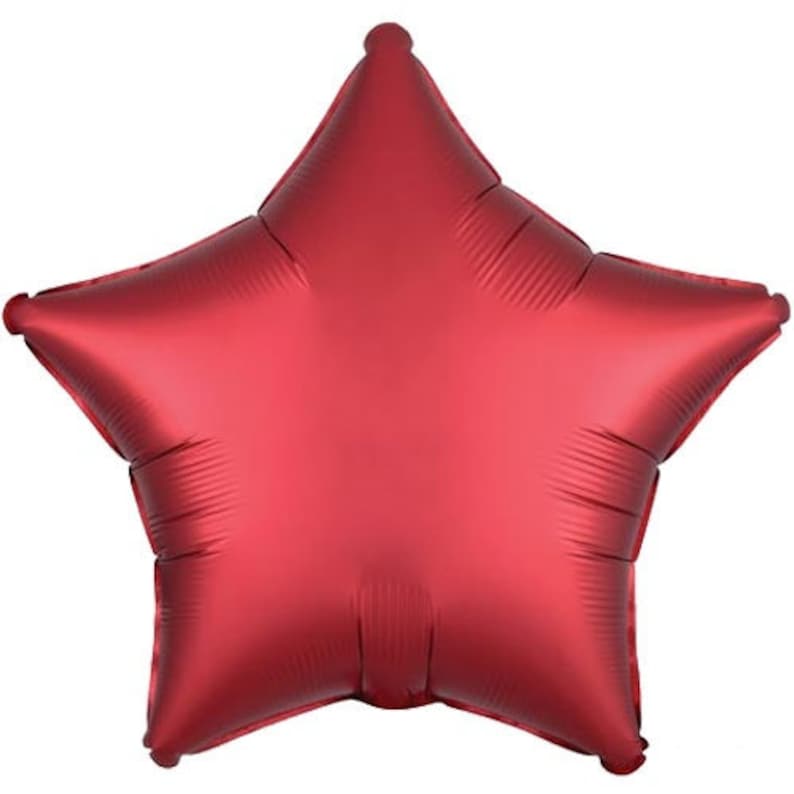 18 Satin Red Star Balloon