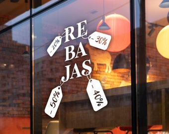 Rebajas - Spanish Window Sale Decal