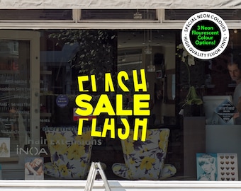 Flash Sale shop window sticker