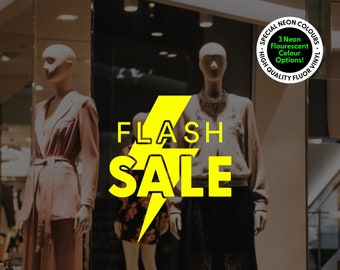 Flash Sale shop window sticker