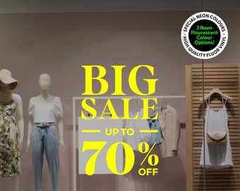 Big Sale Window Sticker