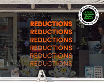 Reductions, Sale window sticker