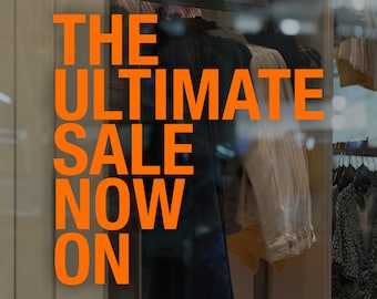 The Ultimate Sale Window Sign