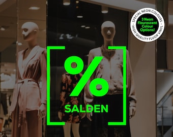 Salden - German Window Decal in Fluor