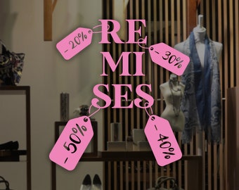 Remises - French Window Sale Decal