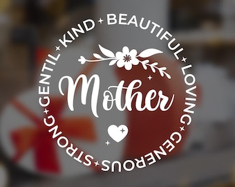 Mother's Day Window Decal -  Happy Mother's Day - Removable Retail Display Vinyl - Mother's Day Window Sign - Shop Front Sticker