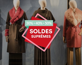 Soldes Suprêmes French Shop Window Sign