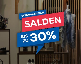 German Sale Shop Window Decal