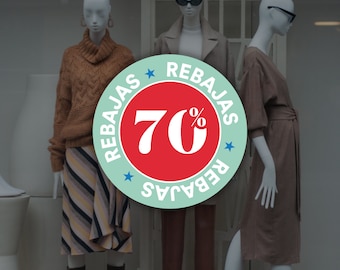 Rebajas Spanish Customisable Sale Shop Window Sign