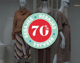 Rebajas Spanish Customisable Sale Shop Window Sign