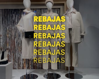 Rebajas - Spanish Window Sale Decal