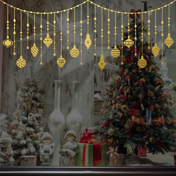 Gold Christmas Ornaments Vinyl Gold Christmas Ornaments Vinyl