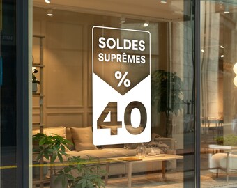 Soldes Suprêmes  - Customisable French Sale Window Sign