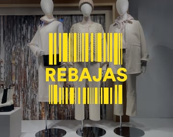 Rebajas - Barcode Spanish Window Sale Decal