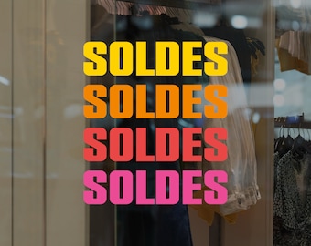 Soldes - French Shop Window Sale Sign