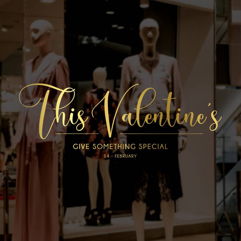 This Valentine 39 S Give Something Special 激安通販専門店 Remov Decal Window