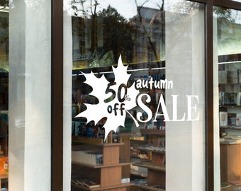 Autumn Sale Window Sign