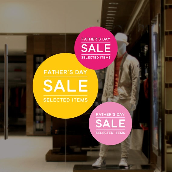 SALE Shop Window Stickers SIGN RETAIL WINDOW Decals Removable 