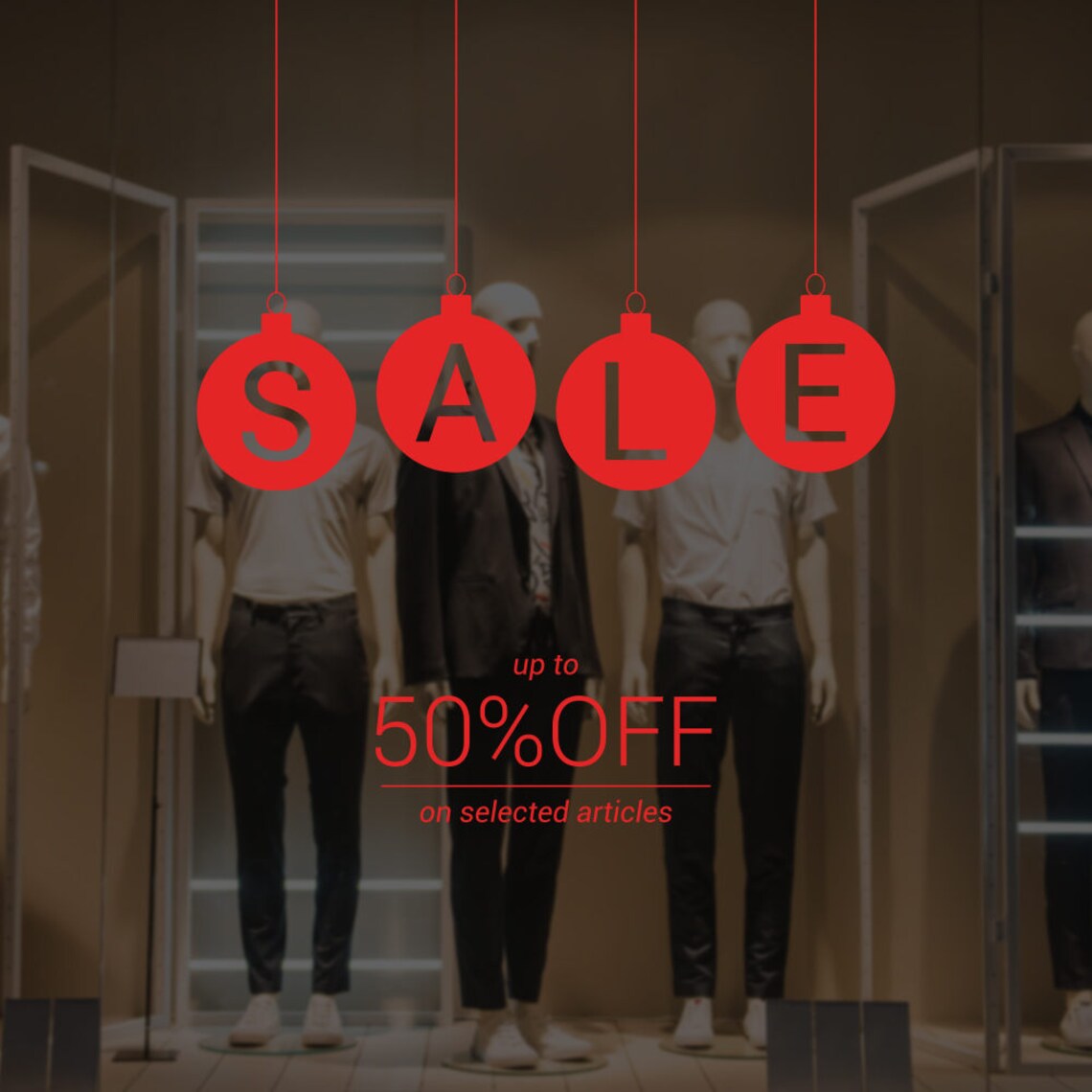 Christmas Sale Shop Window Decal Shop Window Sale Sign Etsy UK