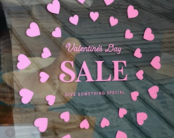 This Valentine's Give Something Special Window Decal - Removable Vinyl Sticker - Seasonal Shop Window Sticker - Valentine's Day Shop Decal