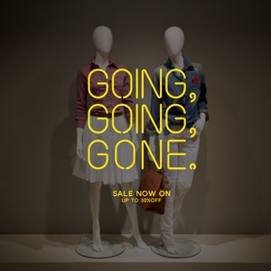 Going Going Gone Sale Window Decal - Removable Shop Window Sticker - Promotional Sticker - Sale Window Sticker - Retail Window Vinyl
