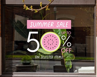 Summer Sale Shop Window Sign