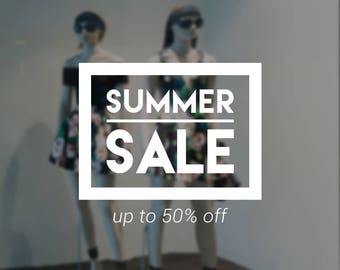 Summer sale items sale wall sticker