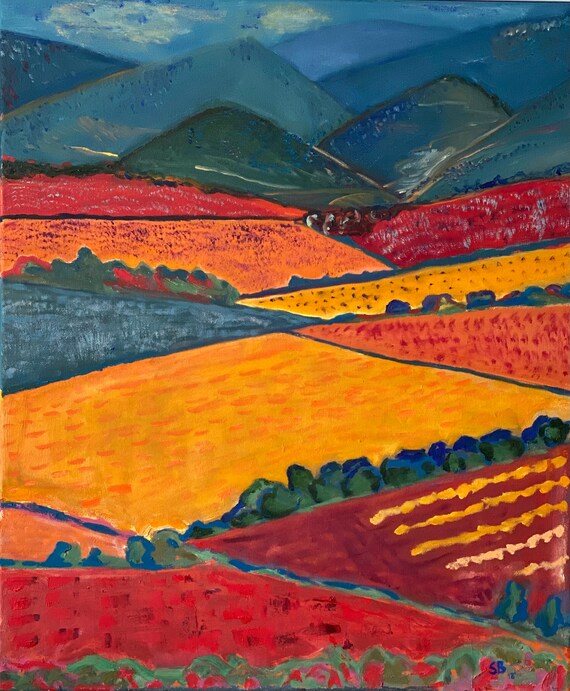 Original Oil Painting on Canvas. Landscape - Etsy