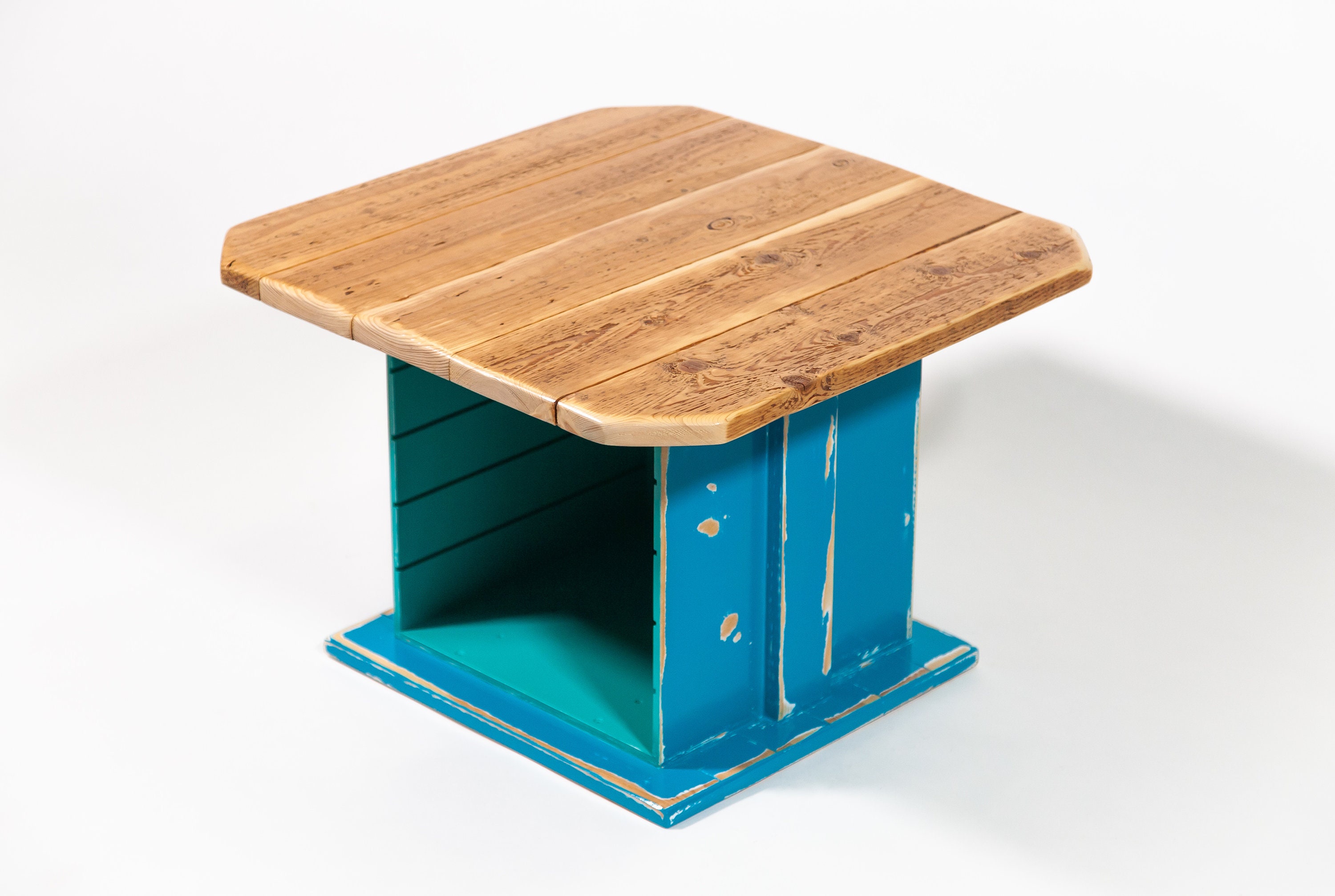 Table Basse Bleu-Vert