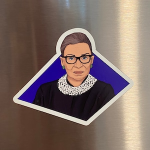 RBG 3” Flexible Magnet Ruth Bader Ginsburg Inspiring Woman