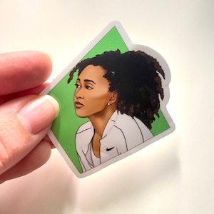 3” Vinyl Sticker Naomi Osaka Tennis Inspiring Woman