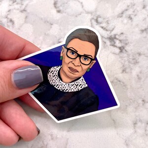 RBG 3” Vinyl Sticker Ruth Bader Ginsburg Inspiring Woman