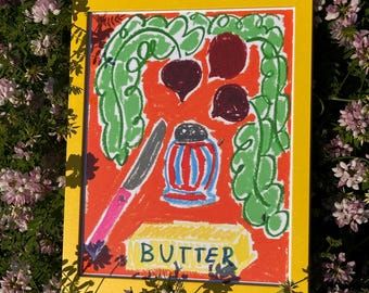 Radish & Butter Snack Print
