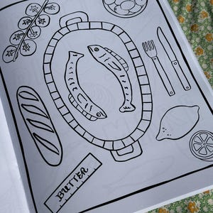 Osteria Coloring Book - Food, Italian and American culture image 6