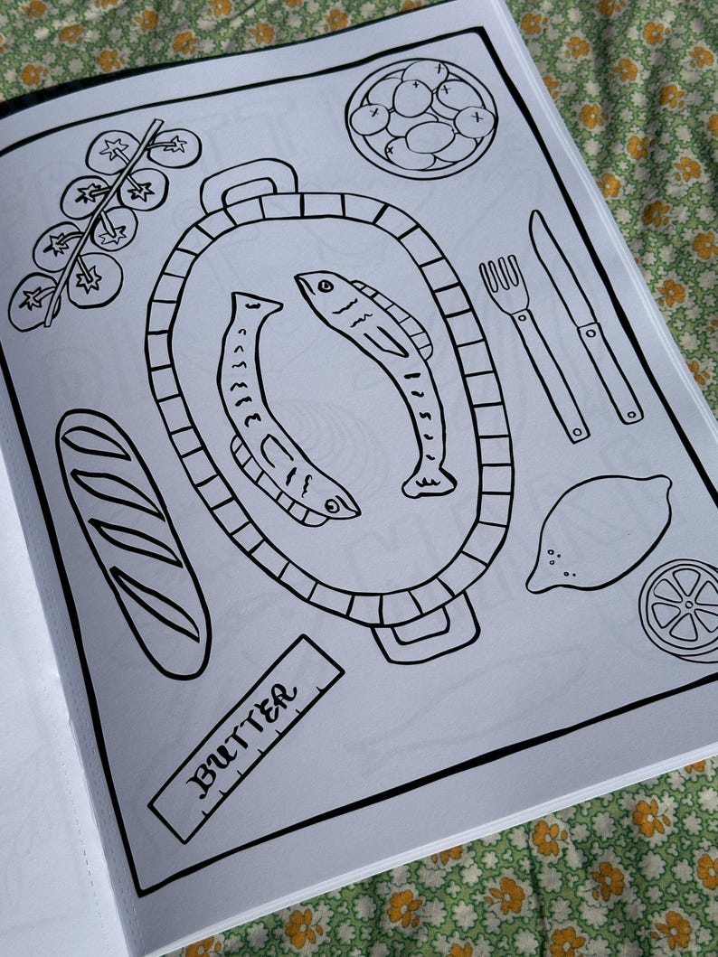Osteria Coloring Book - Food, Italian and American culture image 6